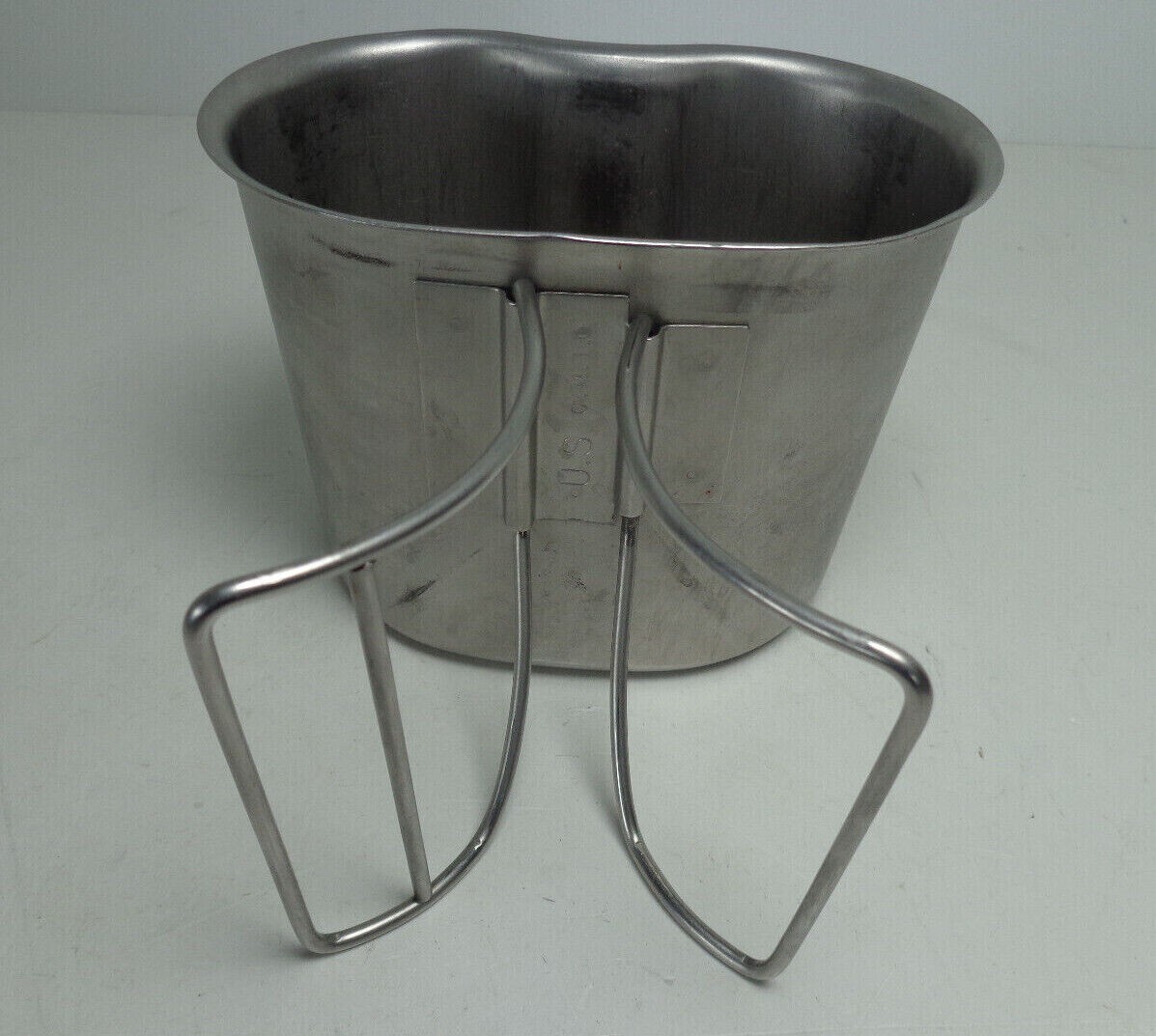 US Military Surplus USGI Stainless Steel 1 Qt Canteen Cup Made in USA EXCELLENT