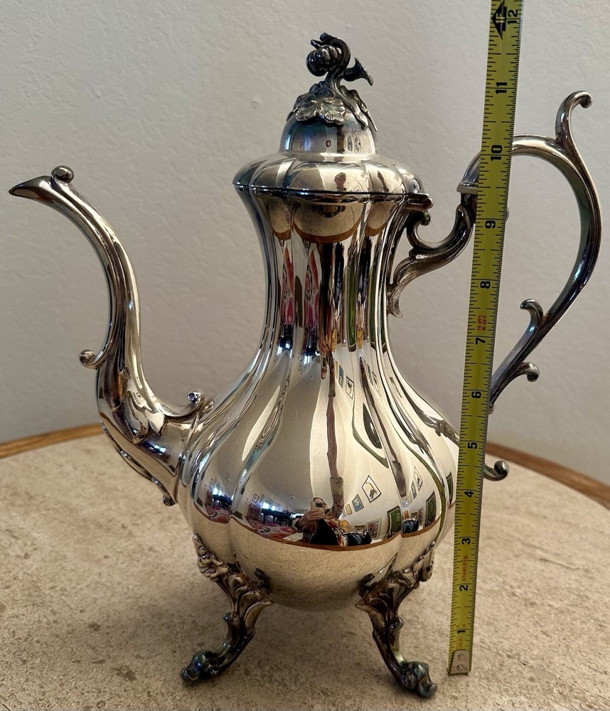 Vintage Reed & Barton Winthrop Silverplate Tea Coffee Service Set 5 Piece Tray