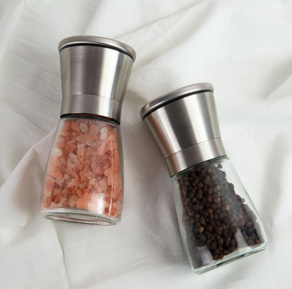 Professional Manual Grinder- Glass Pulverizer with Ceramic Core-Adjustable Ro...