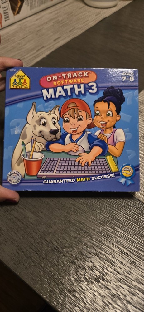 3 Sets NEW Software PC School Zone Math 1 MATH 3 MULTIPLICATION & DIVISION NEW