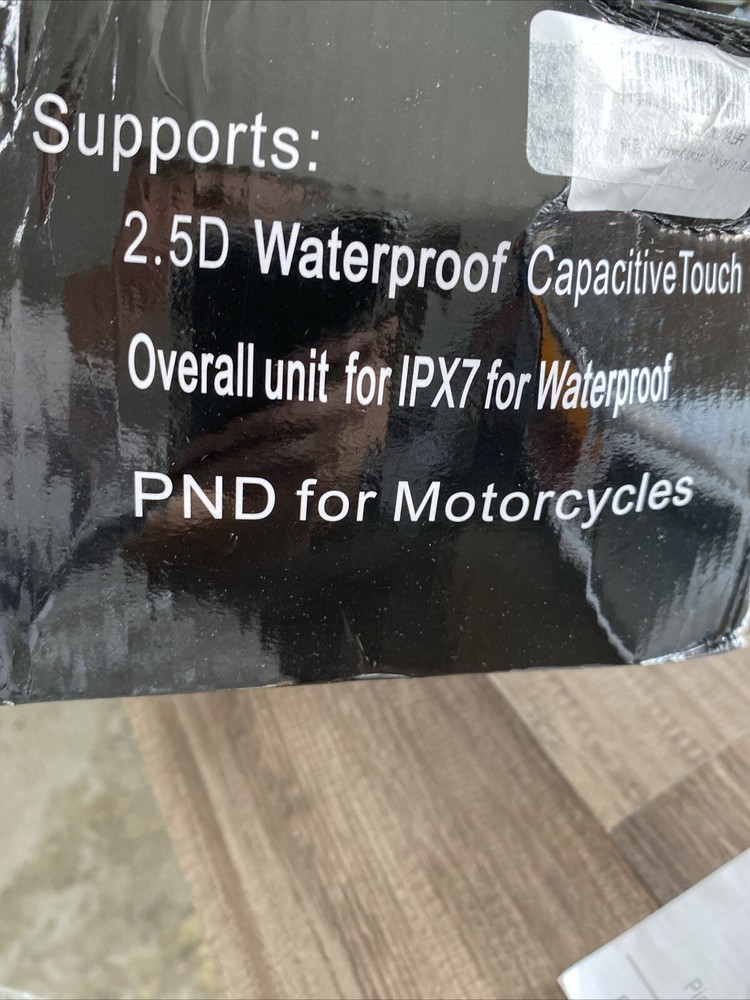 Auto Motorcycle Navigator Portable CarPlay Waterproof GPS Android 7 " Screen/6