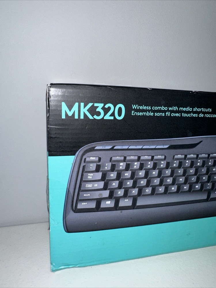 Brand NEW Logitech Wireless Desktop MK320 Cordless Keyboard & Mouse Combo