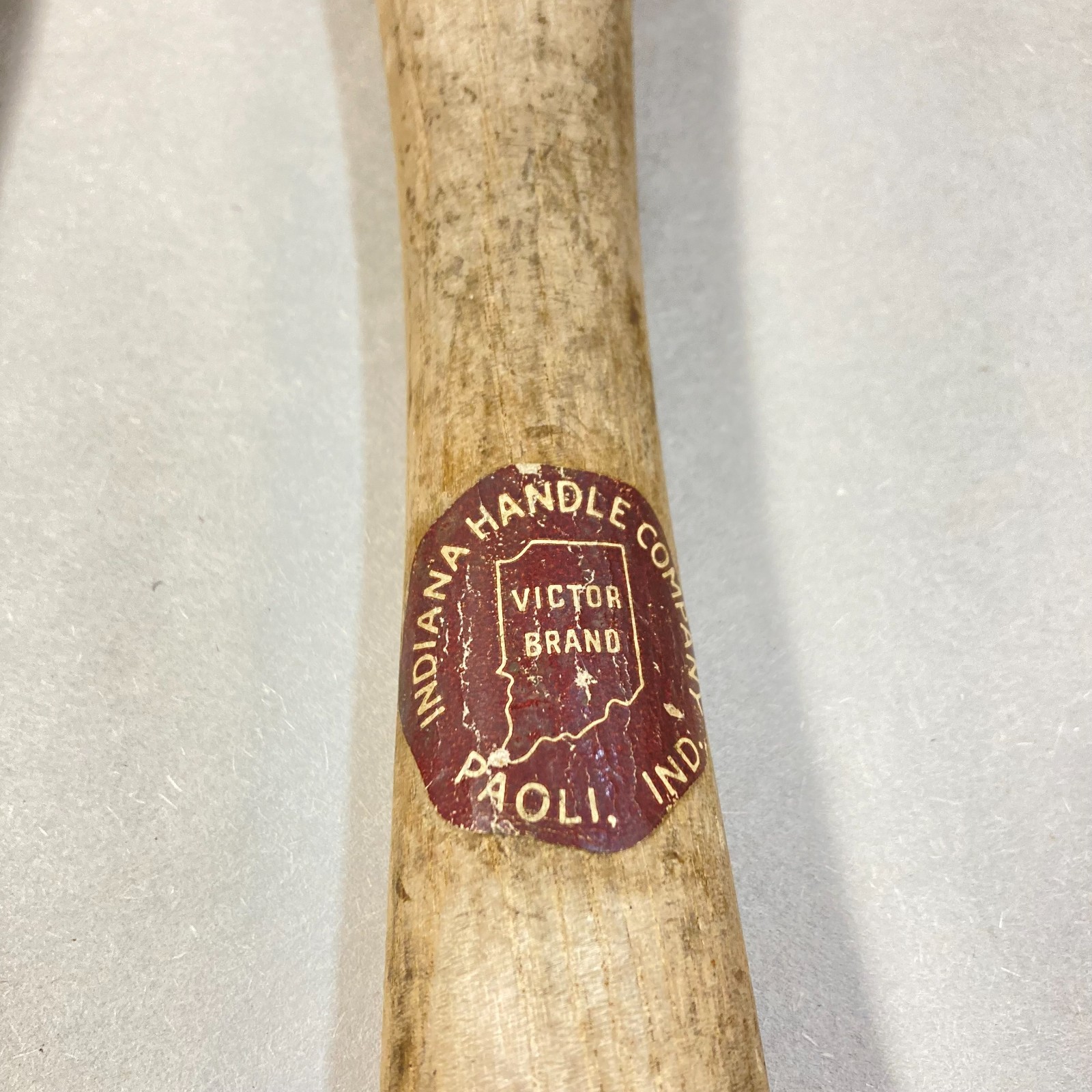 Vintage Indiana Handle Co. Axe Sledgehammer Wood Handle 2 Pc Replacement USA