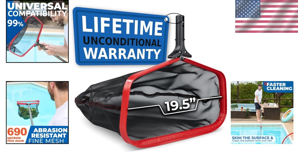 19-Inch ProTuff Pool Net with EZ-Replace Design & Unconditional 490 Promise
