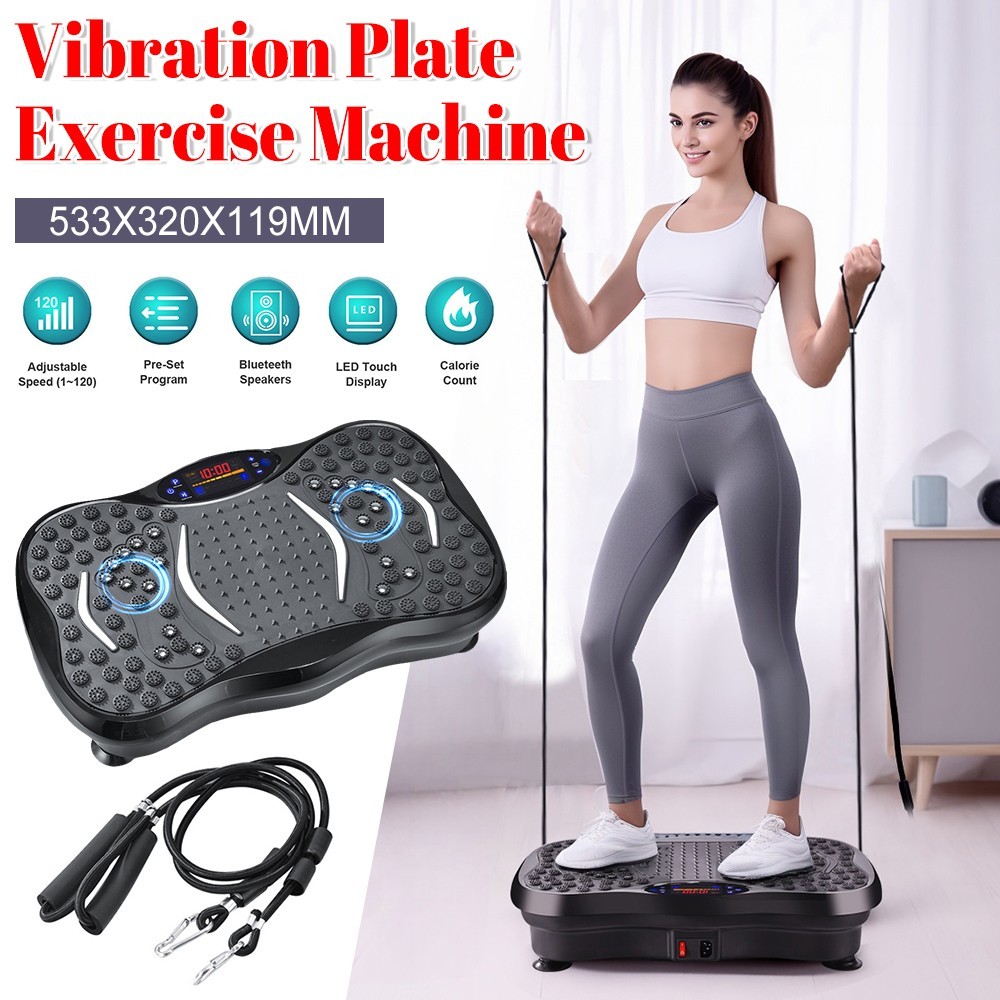 Vibration Plate Exercise Machine Bluetooth-Compatible Rhythm Full Body Shaker