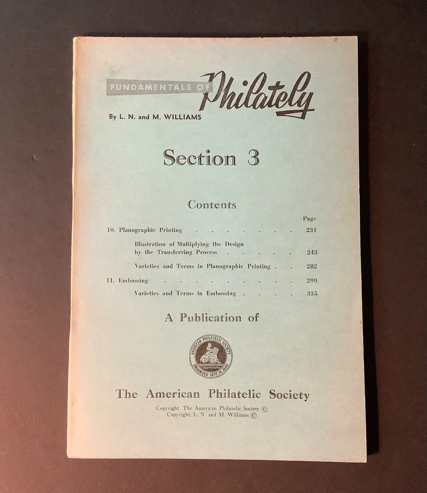 FUNDAMENTALS OF PHILATELY Vols 3-5 1964-68 APS Generously Illustrated Softcover