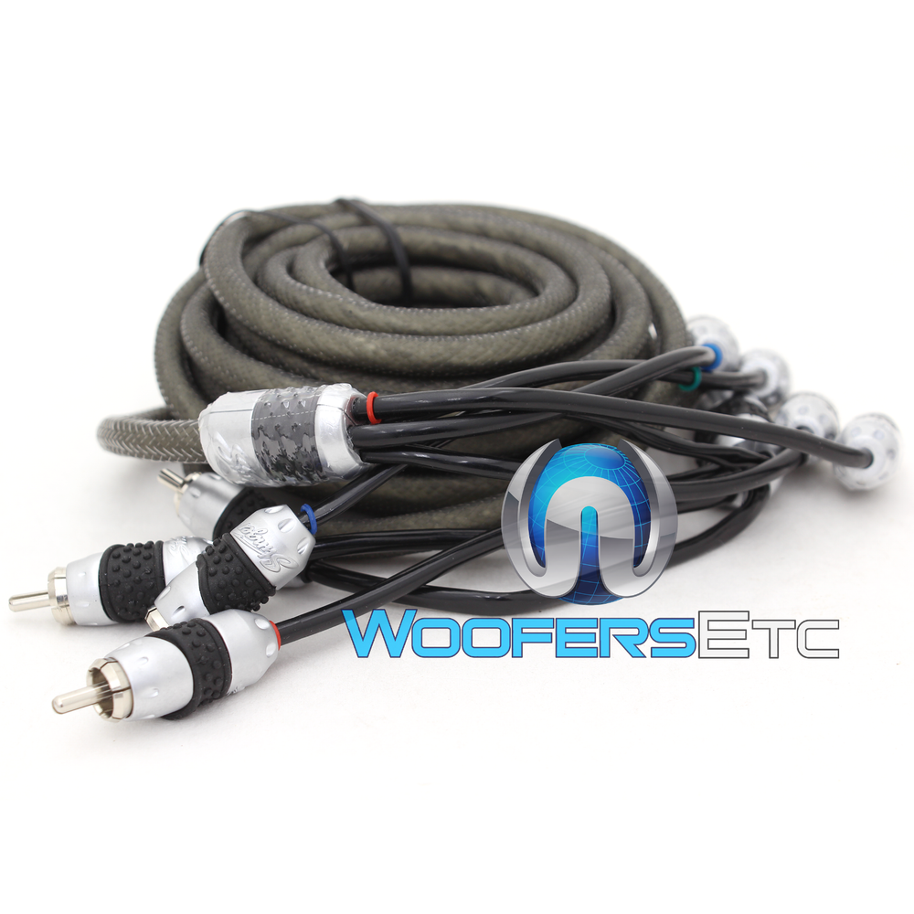STINGER SHI4317 17 FT 4-CHANNEL DOUBLE TWISTED DOUBLE SHIELDED RCA CABLE WIRE