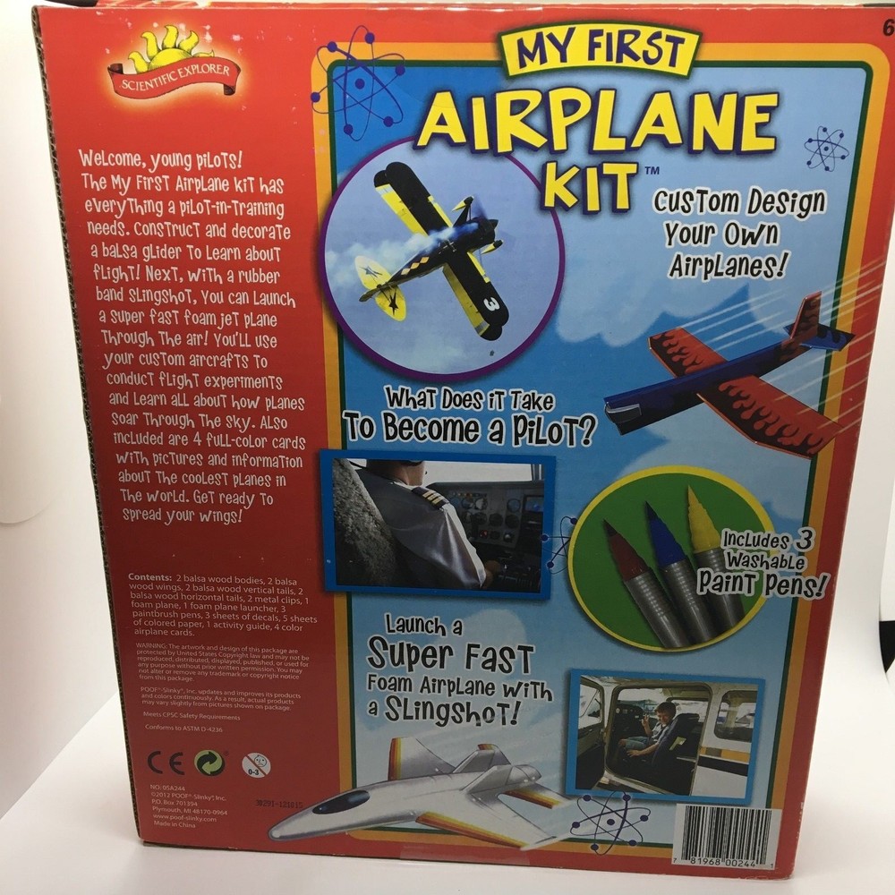 Scientific Explorer My First Airplane Educational Make-It-Yourself Science Kit 7