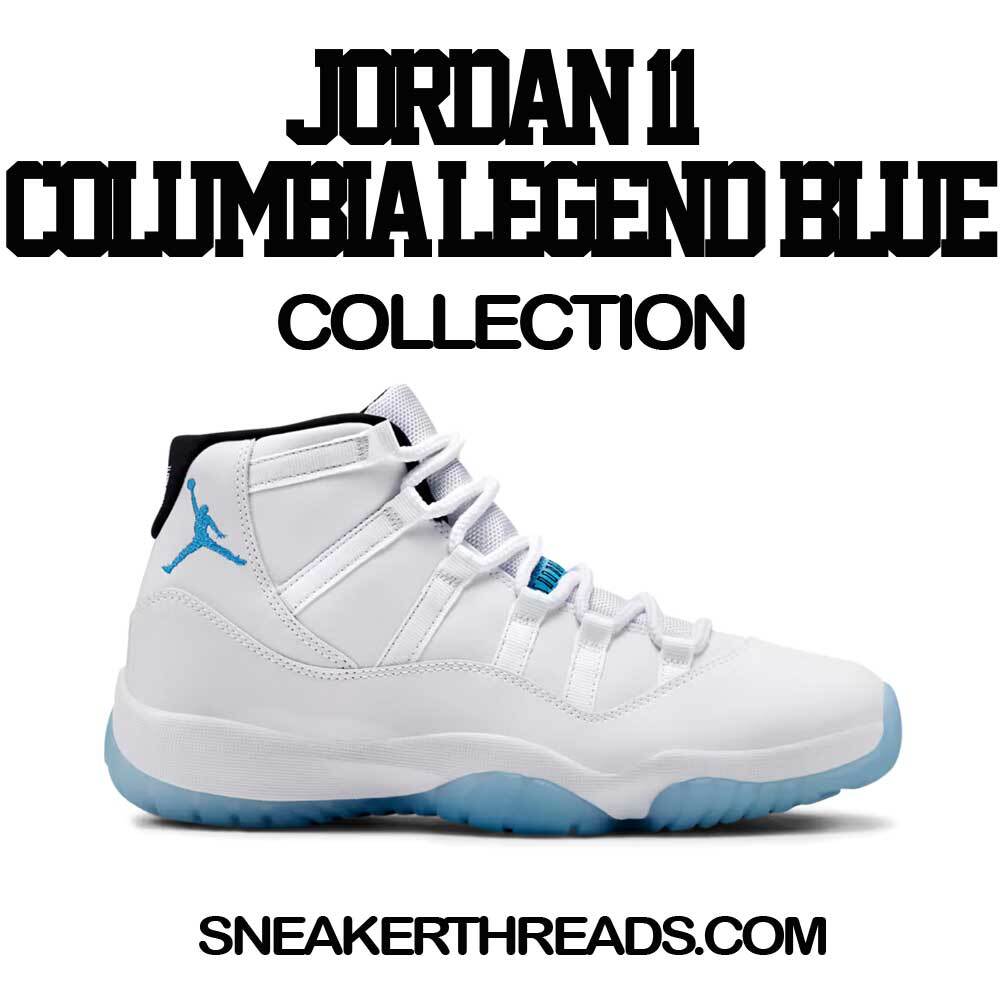 Hooded Sweatshirt to Match Jordan 11 Legend Blue Win 23 Blue