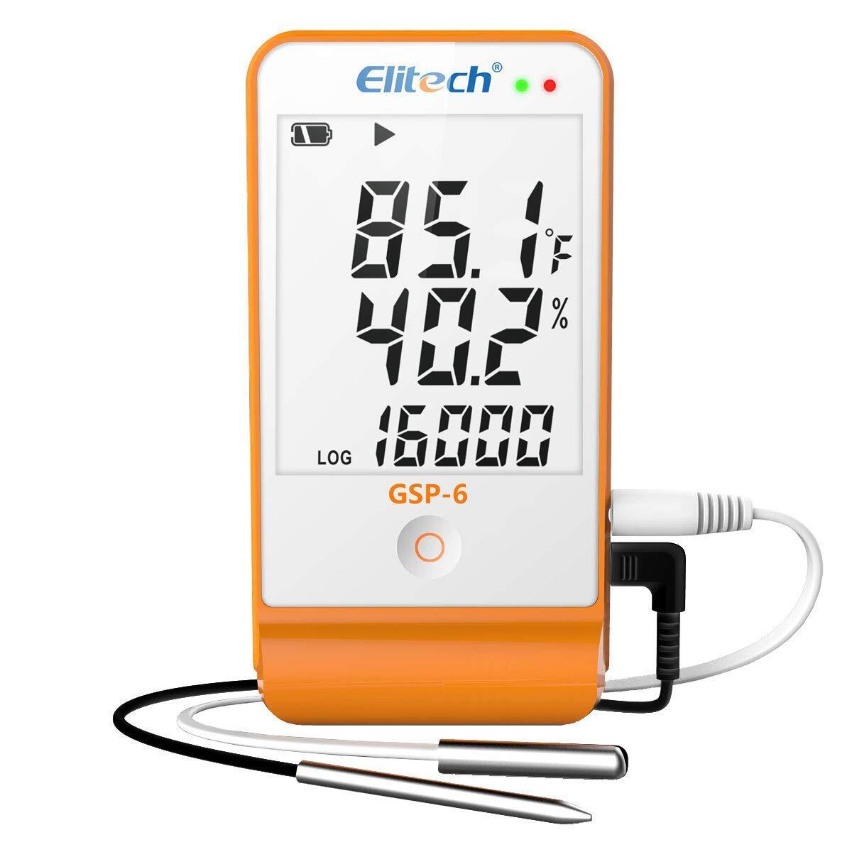 Elitech GSP-6 Temperature Data Logger Humidity Recorder Temperature Monitor