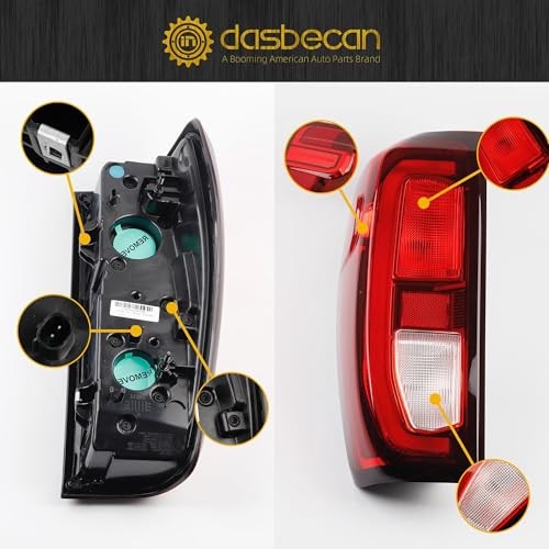 Tail Light Assembly Rear Lamp Compatible with Left Driver Side Halogen Type