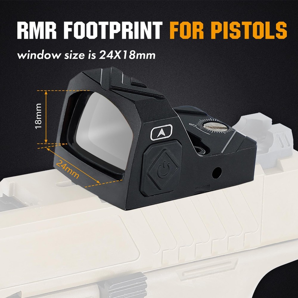 ohhunt 2 MOA Red Dot Sight Green Dot Sight Micro Reflex Sight Shake Awake Optic