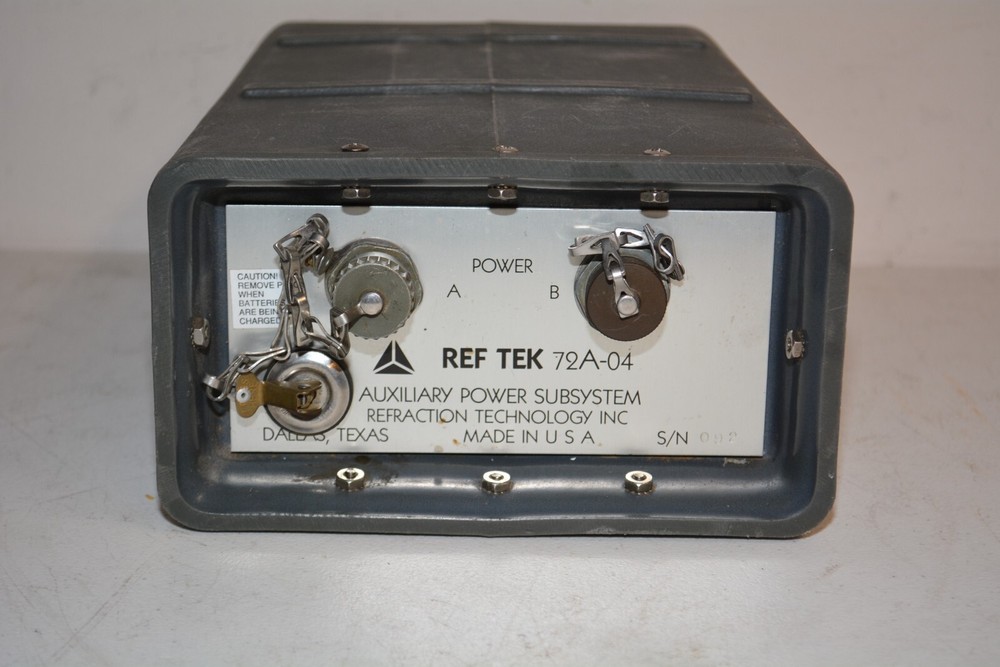 Ref Tek 72A-04 Auxiliary Power Subsystem Refraction Technology Inc. #W4369