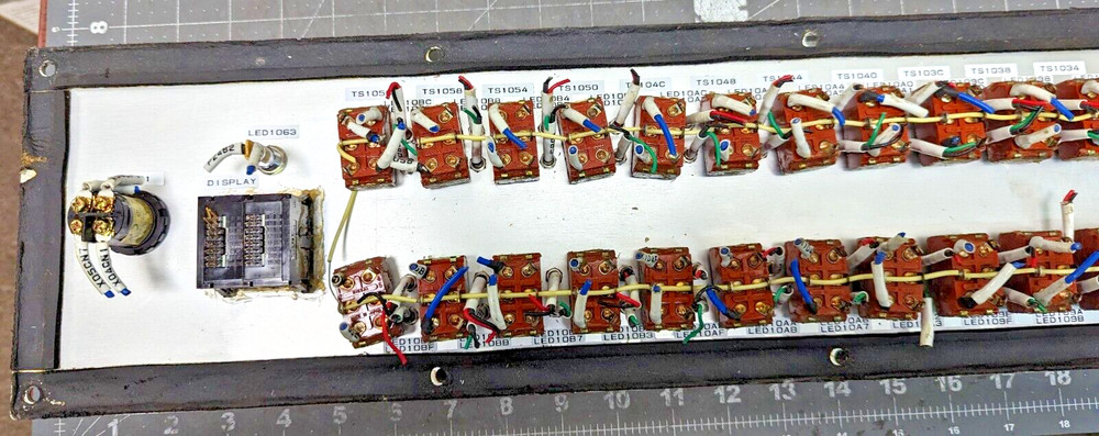 Steampunk Electrical Switch Panel With 40 On-Off-On S338 Toggle Switches [B7S2]