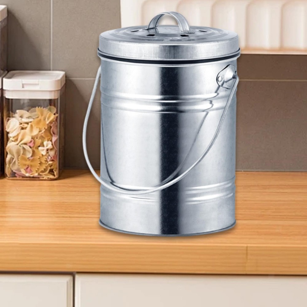 Kitchen Compost Bin Composting Container Includes Inner Bucket Liner Portable