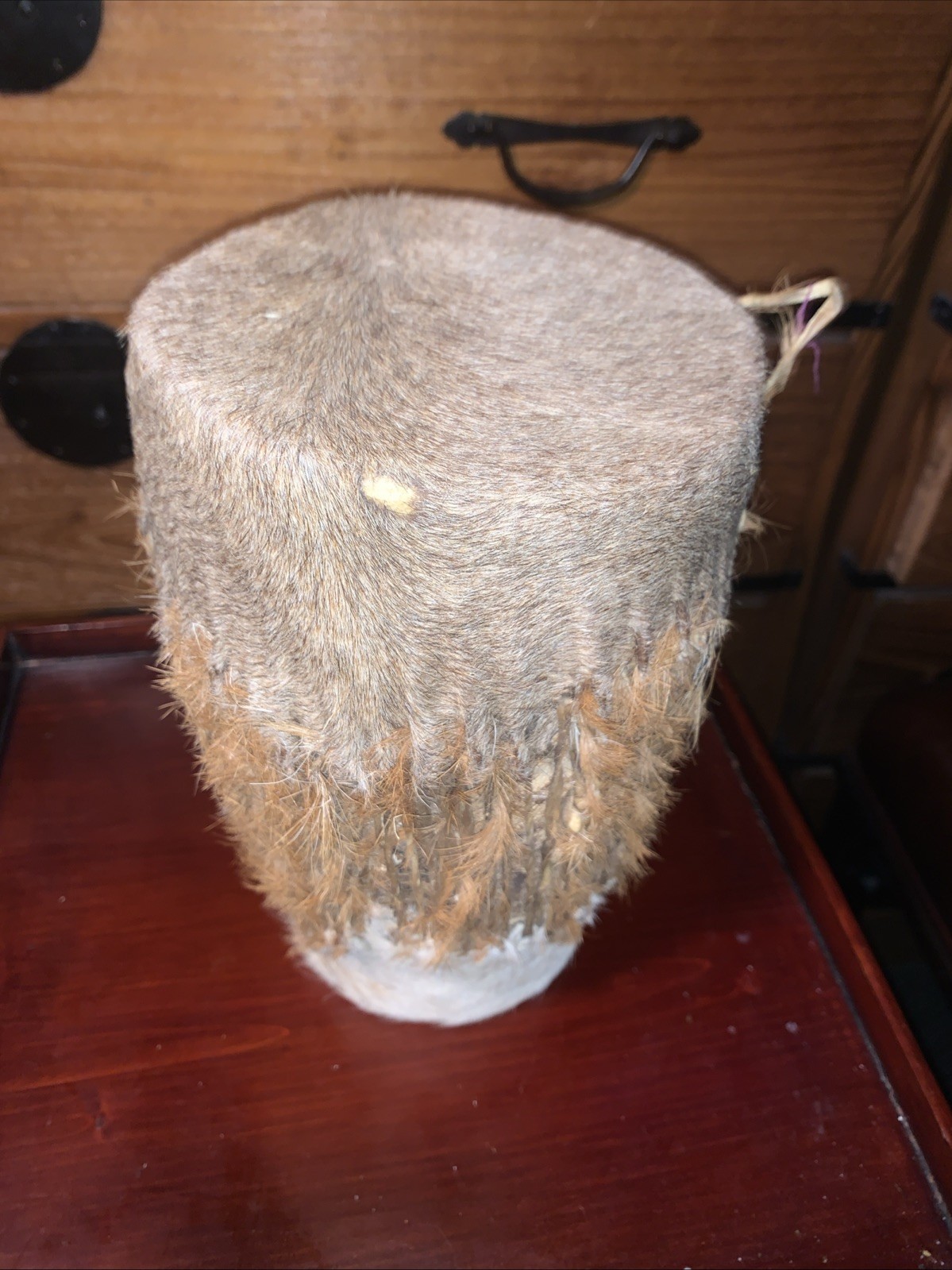1950's-1960's•East African- BESMO•KENYA -Traditional Animal Skin Drum• Vintage•