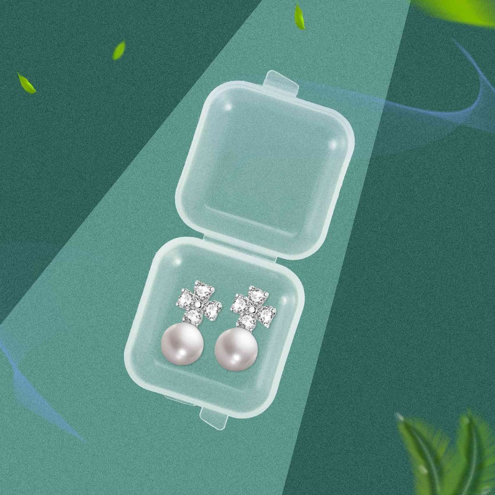 50Packs Small Clear Plastic Storage Containers,Mixed Empty , Case with Lids7482