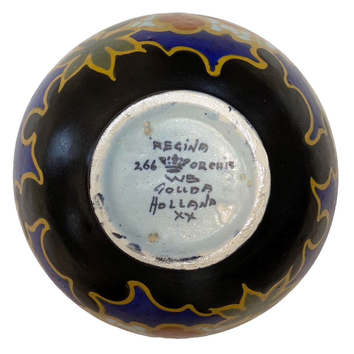 Regina Pottery Gouda Art Deco “Orchis” Bowl