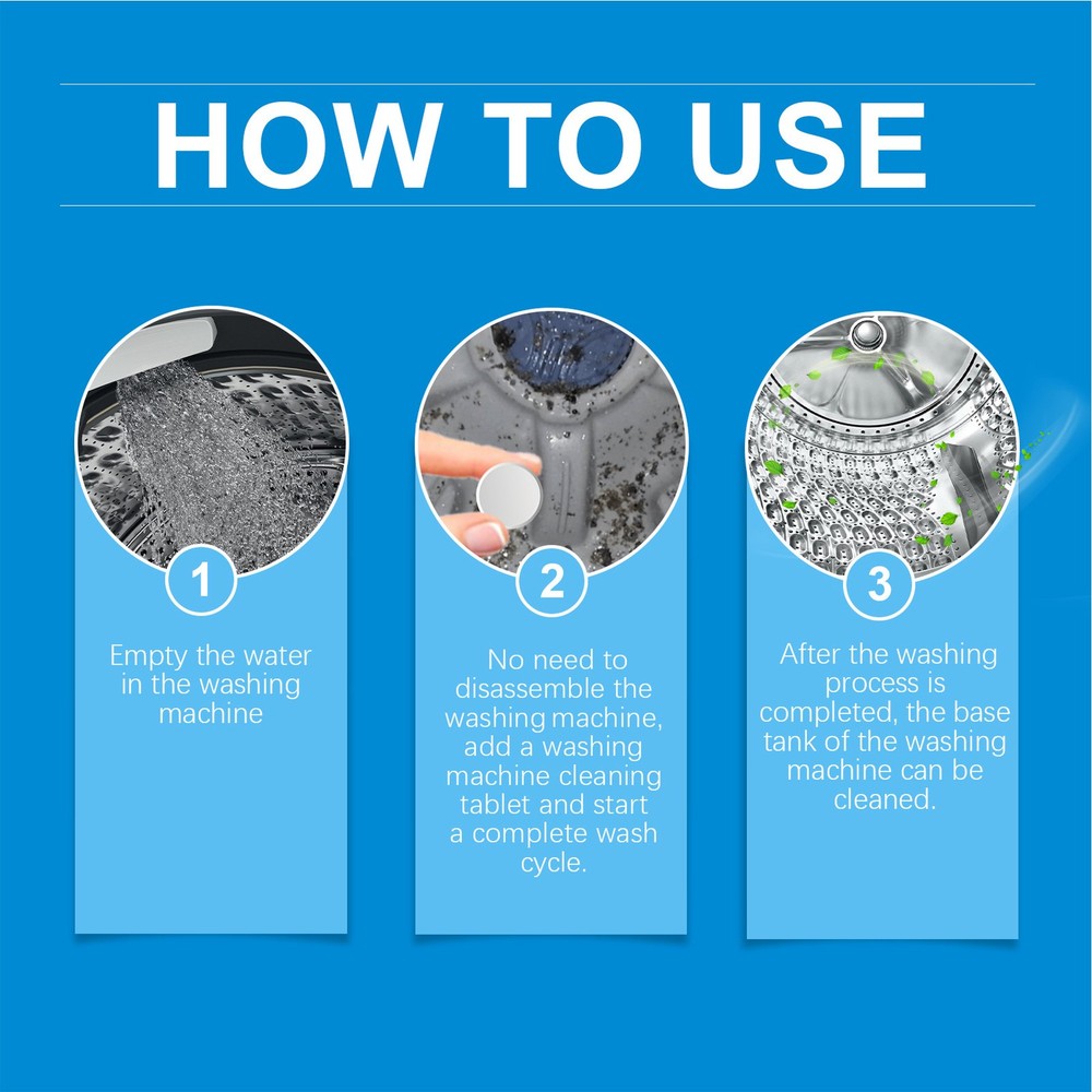 Washing Machine Cleaner Deep Dirt Deodorizer Deep Decontamination Cleaning Sheet