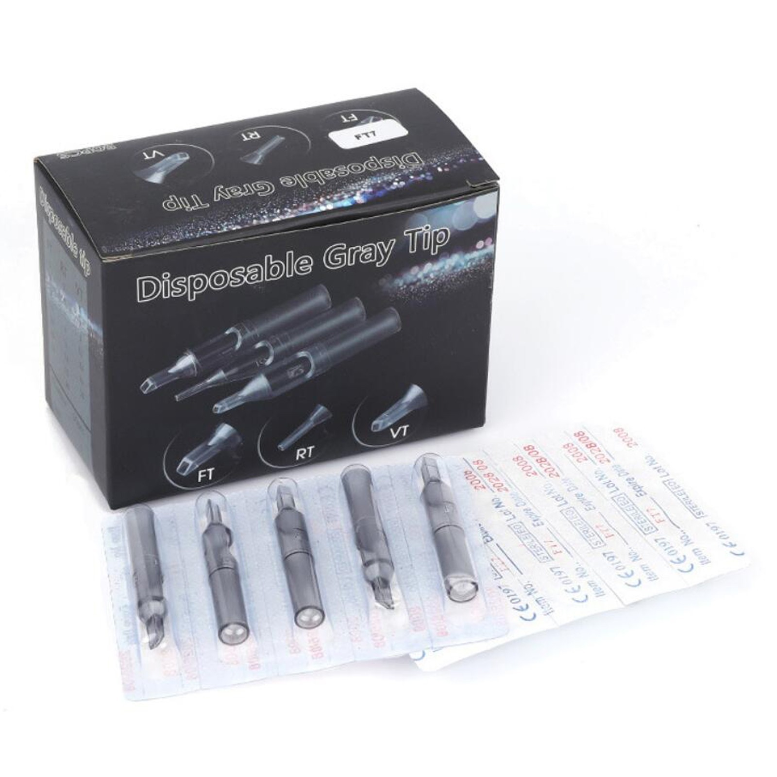 50 100 pcs Sterile Disposable Tattoo Nozzle Tip tube  RT VT DT FT