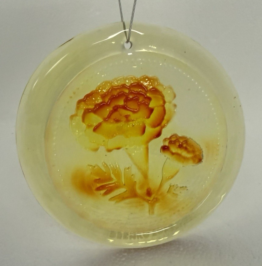 Blenko Glass Suncatcher - Marigold - Tangerine
