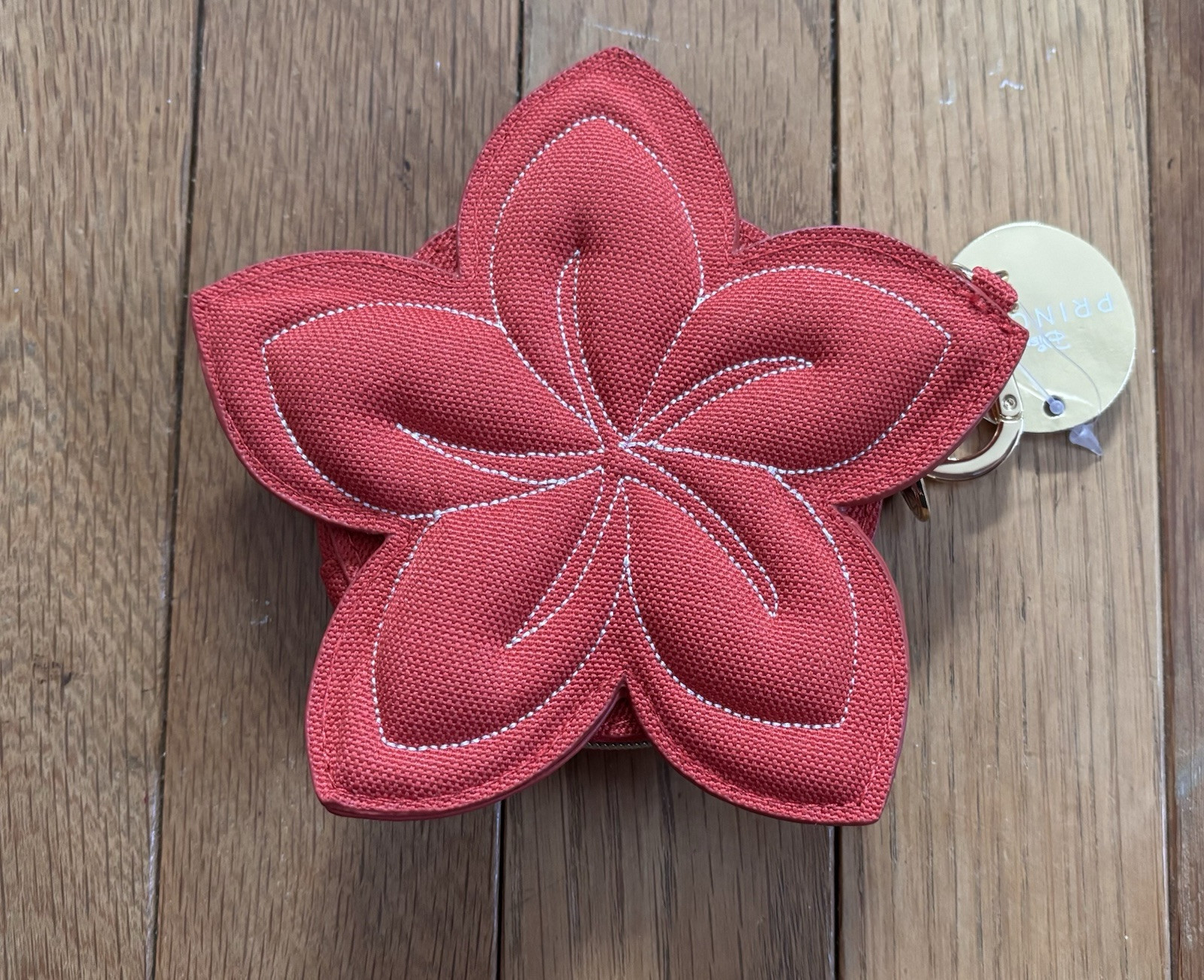 Disney Princess Bath and Body Works Moana Coin Purse Wallet Red Flower IN HAND