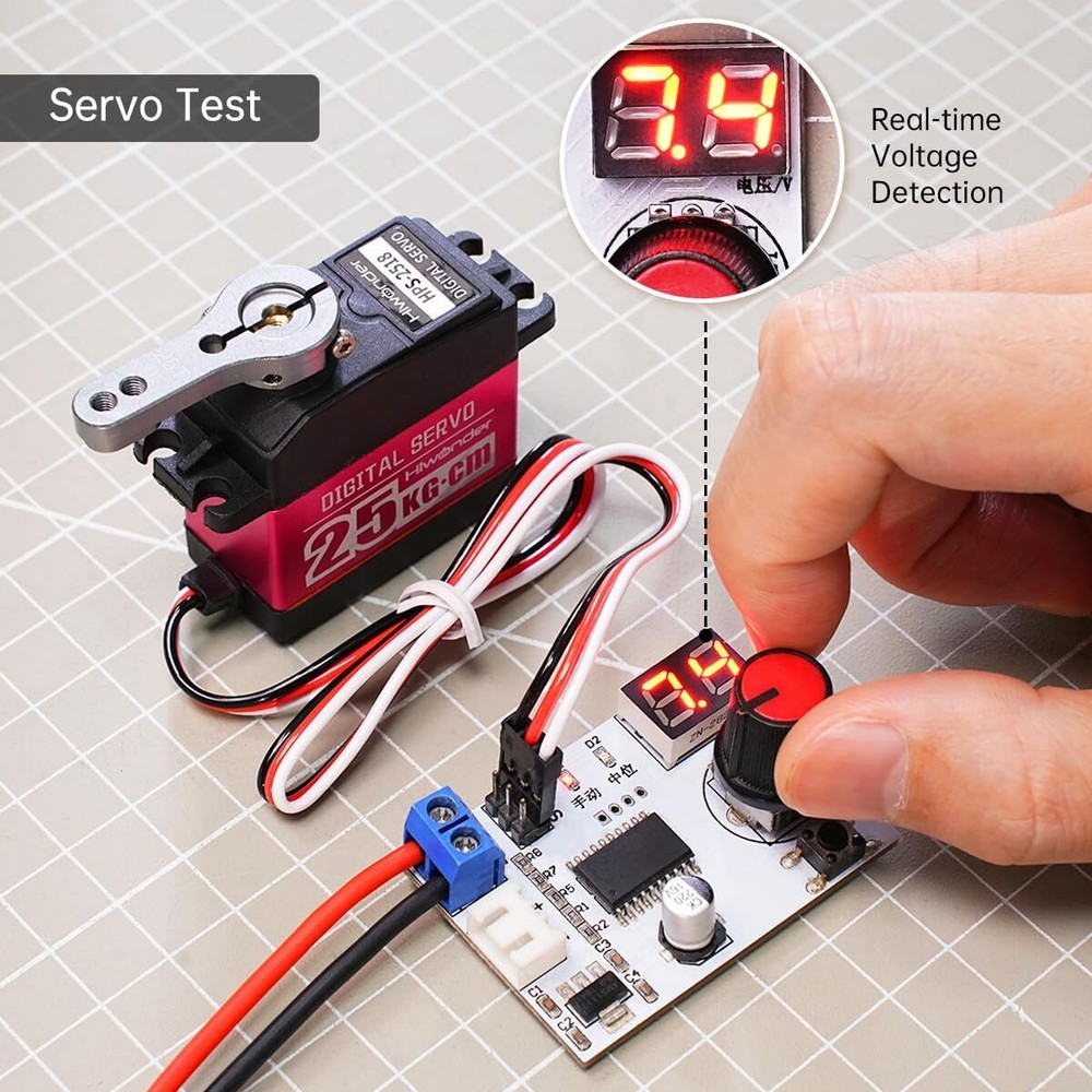 RC Digital Servo Tester 1 Channels Motor Servo Controller Centering Tool with