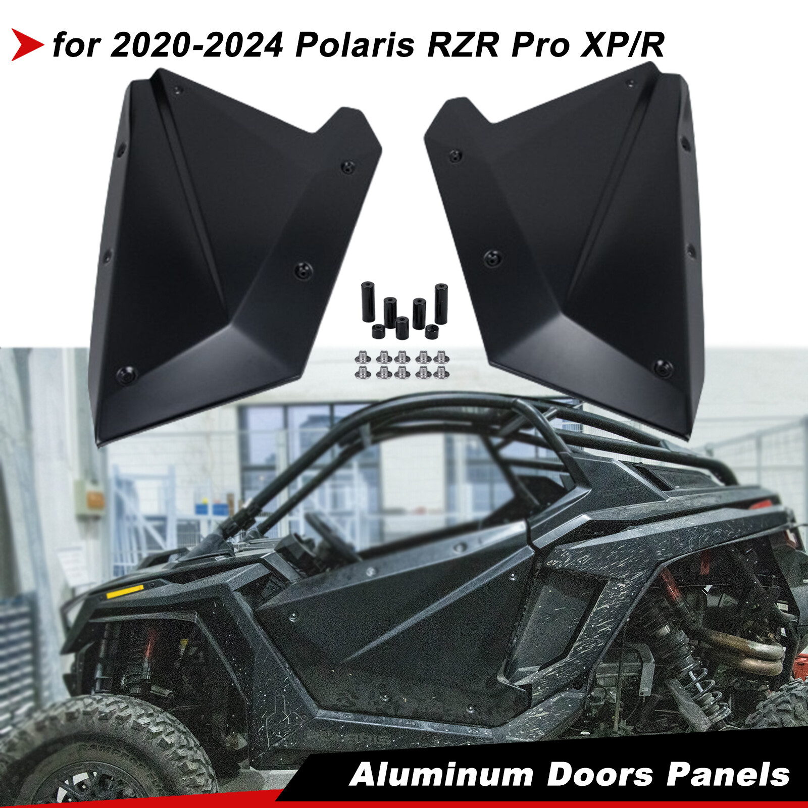 Aluminum Doors Panels for 20-24 Polaris RZR Pro XP/R RZR Turbo R #2884659-458