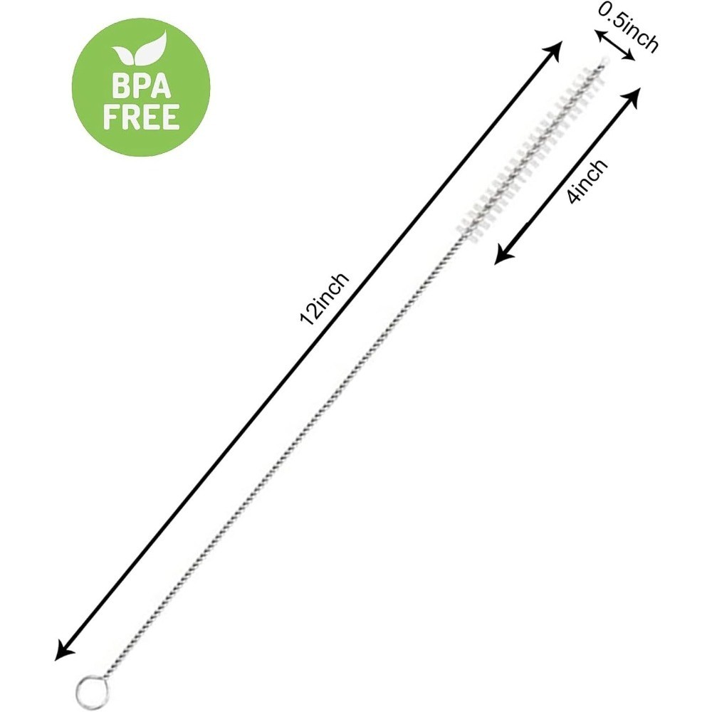 Reusable Extra Long 6 Pack for 10mm Wide Drinking Straws