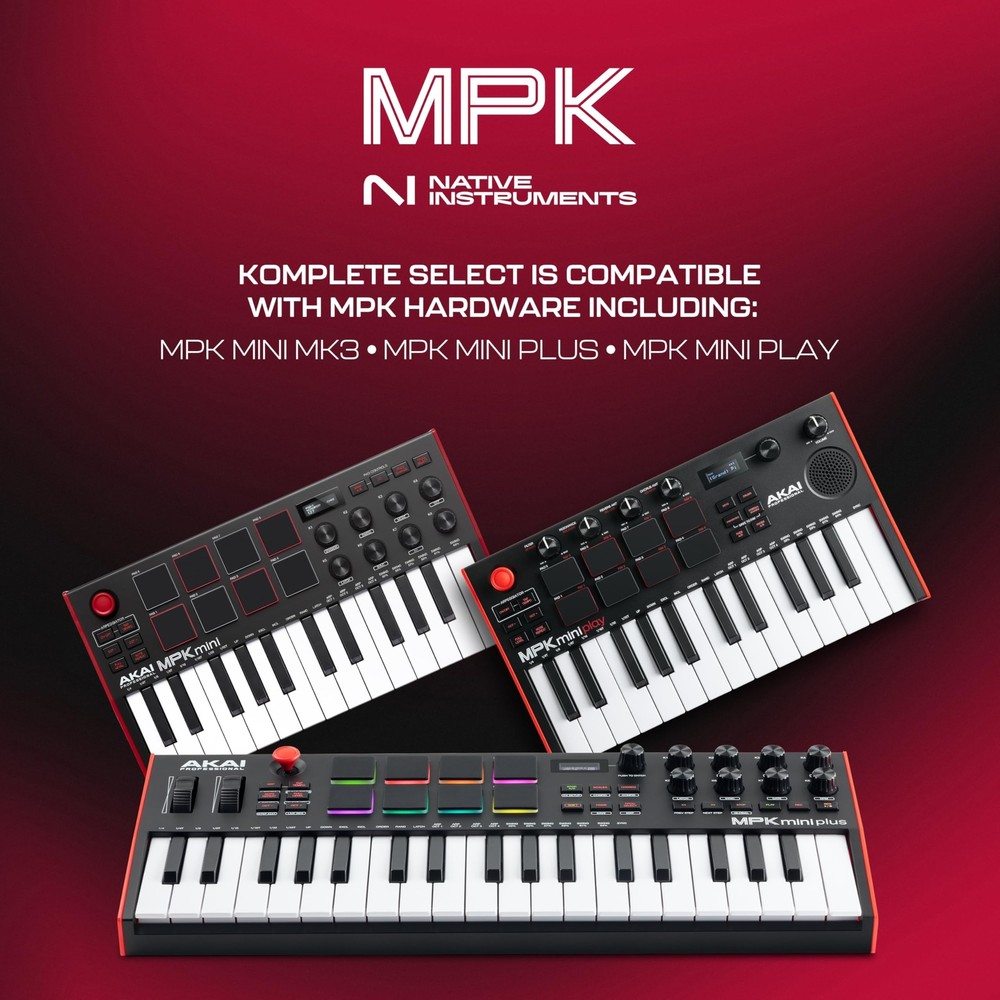 Akai Professional MPK Mini Plus - USB MIDI Keyboard Controller with 37 Mini Keys