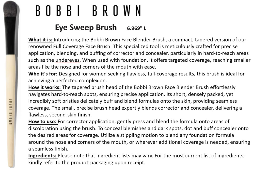 EYE SWEEP Brush - Full Size - 100% Authentic