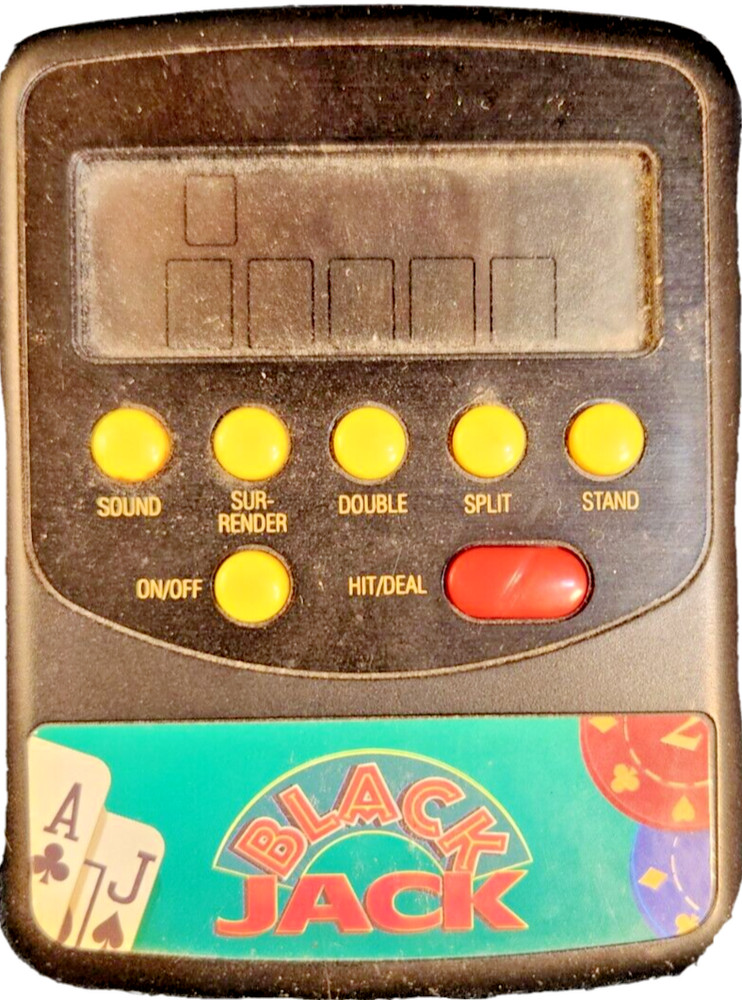 WACO Black Handheld Portable Electronic Computer Blackjack Classic Video Game
