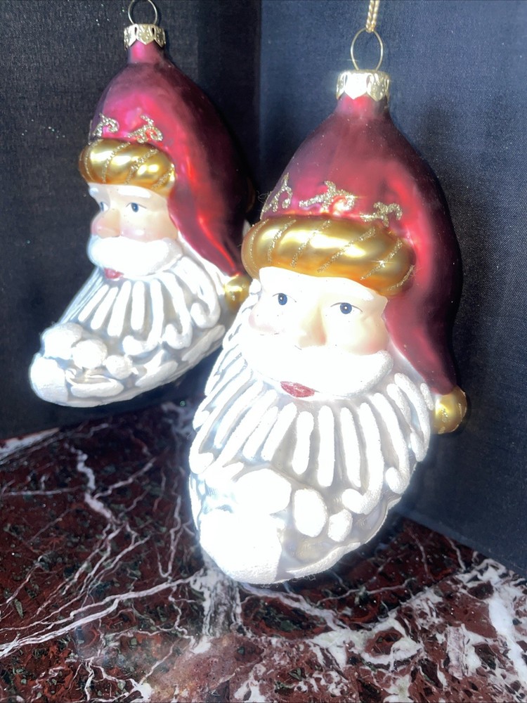 2 “moon” Shaped Santa’s Dillards Trimmings