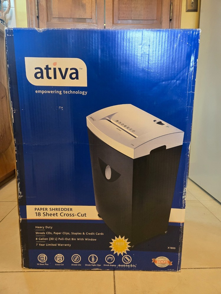ATIVA 18 Sheet Paper Shredder