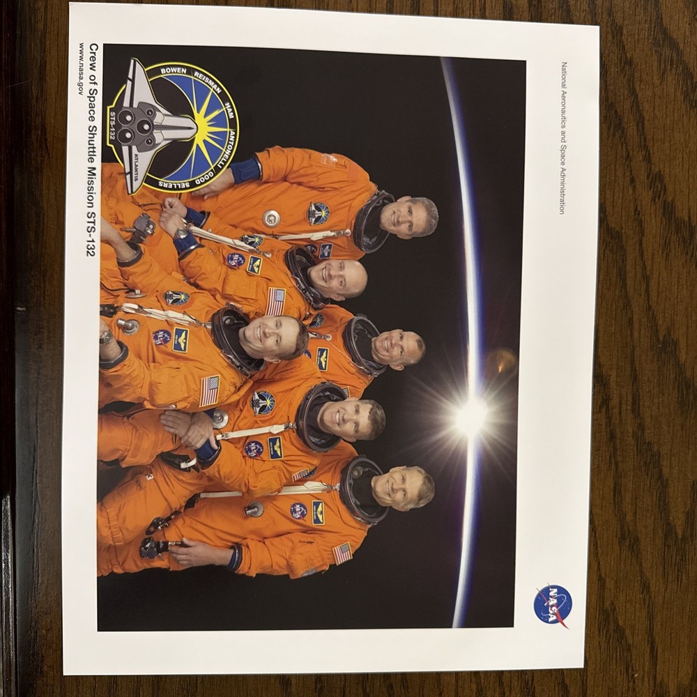 NASA Space Shuttle STS-132 Crew Lithograph (8x10)
