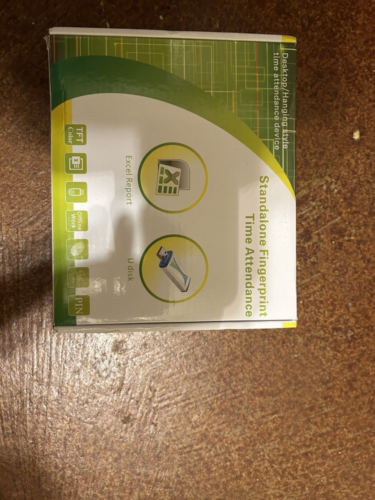Acroprint BioTouch Biometric Fingerprint Timeclock Excel Report U Disk