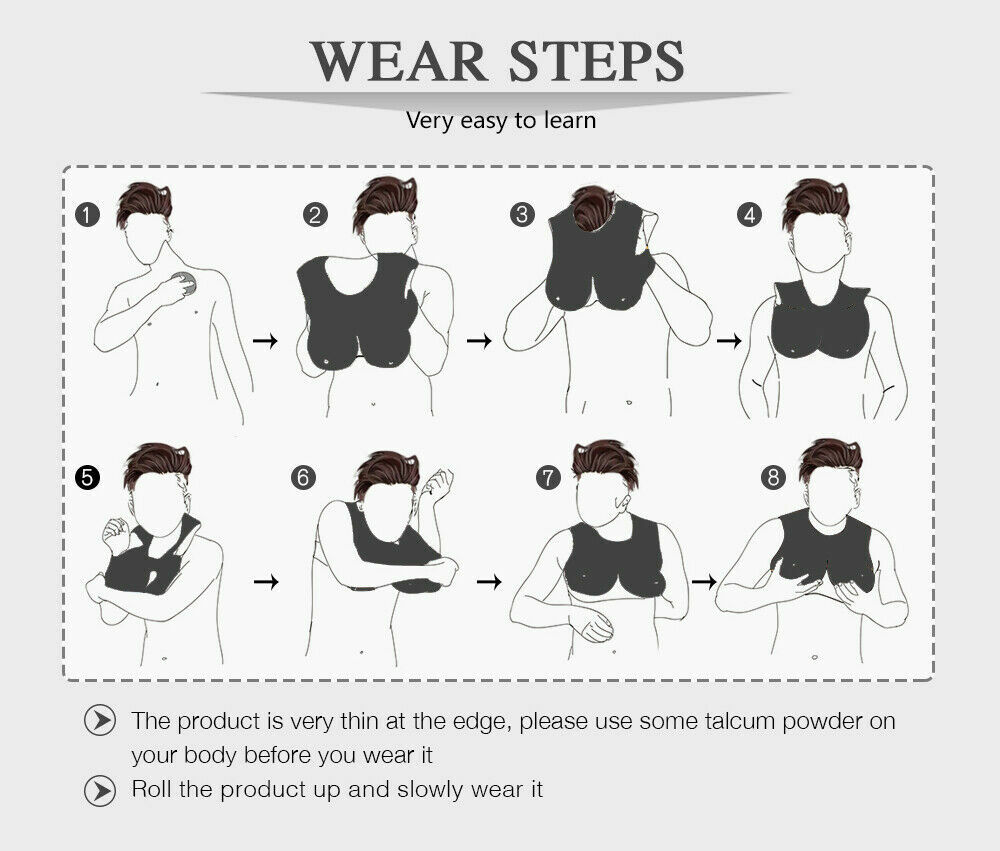 IMI Elegant Z Cup Silicone Breast Forms Crossdressers Breast Plate Drag Queen