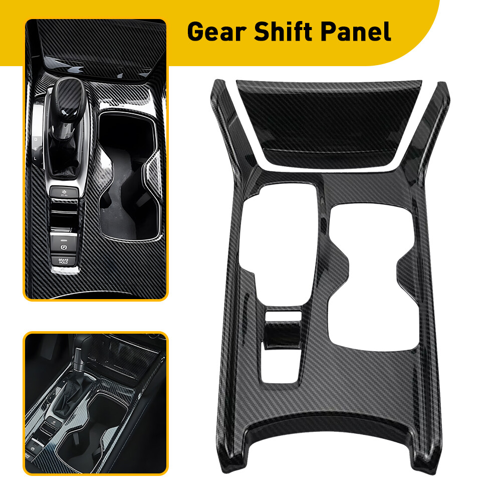 Carbon Fiber Interior Gear Shift Panel Frame Cover For Honda Accord 2018-2022 H
