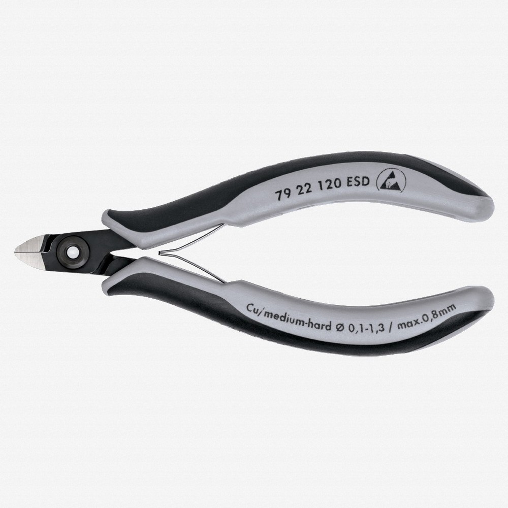 Knipex ESD Precision Electronics Diagonal Cutters Mini-Head - MultiGrip