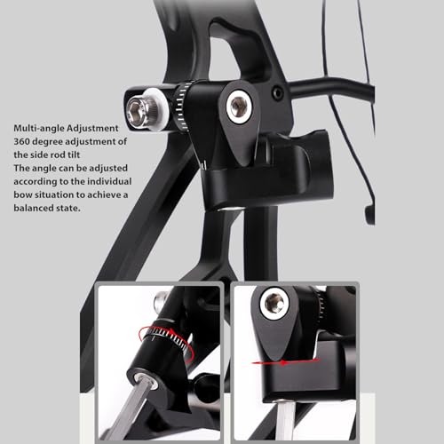 Archery Single Side Adjustable V Bar Mount,Compound Bow Quick Release Improved