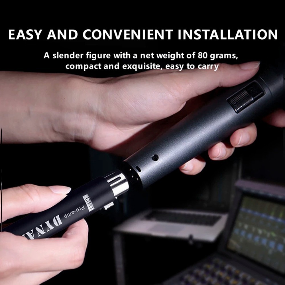 Replace for DM1 Dynamic Microphone Preamplifier 28DB Gain Amplifier for7710