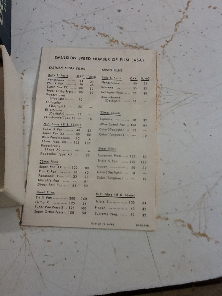 Walz Corona Exposure Meter Original Case, Box & Paperwork Untested