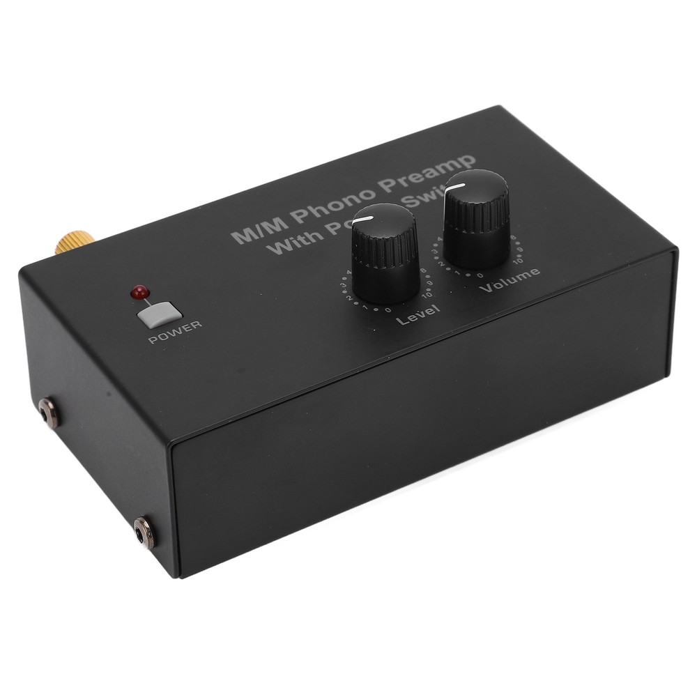 Compact Metal Phono Preamp Turntable Volume Control Device For Audiophiles