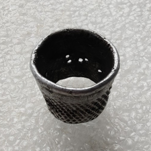 Antique Old Silver Thimble D2