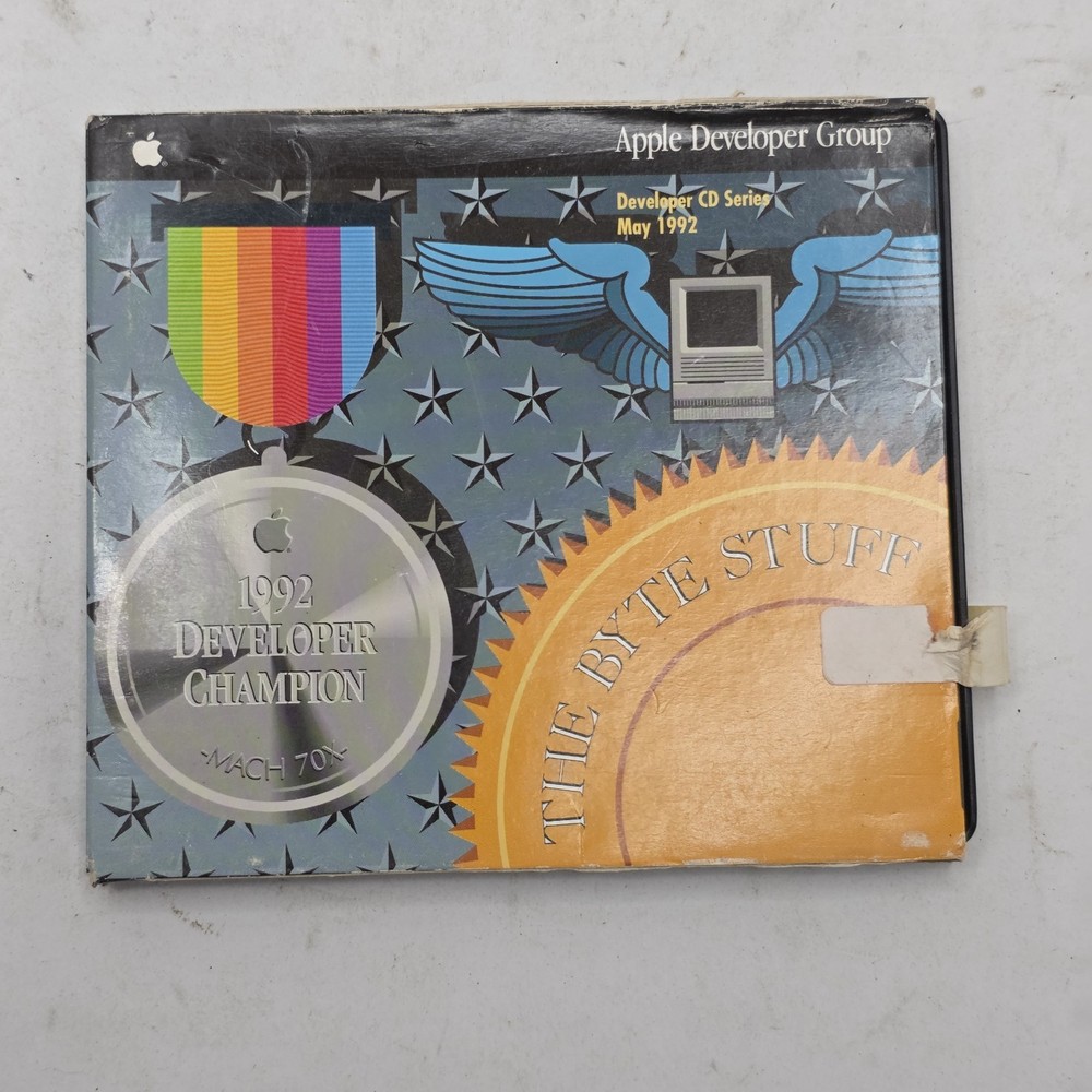 1992 Apple Developer CD “The Byte Stuff” May Mac Developer Disc Vintage