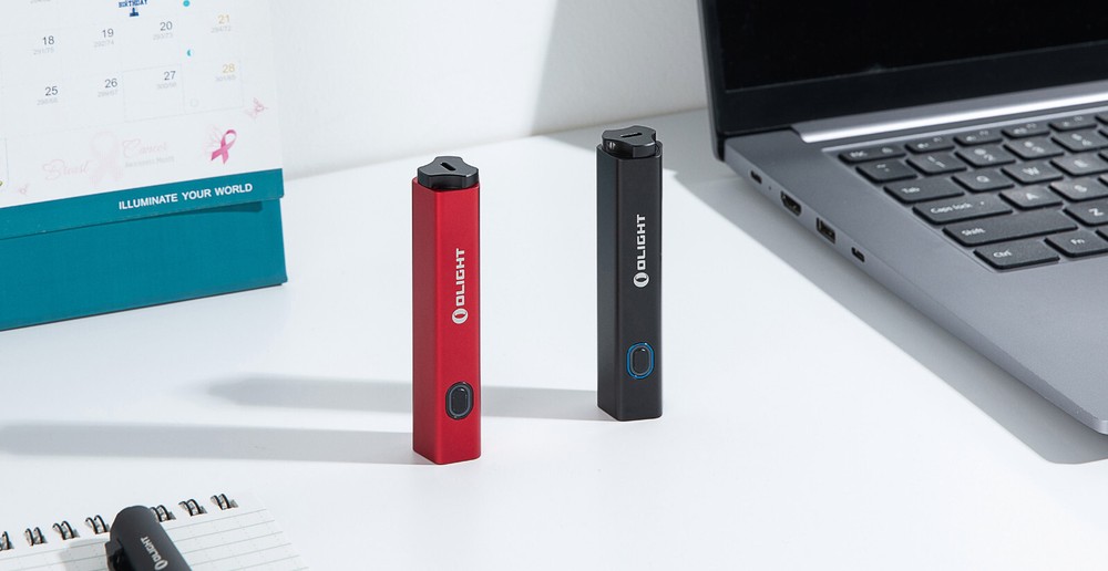 Olight Diffuse Red 700 Lumens EDC Pocket Flashlight, 6 Lighting Modes