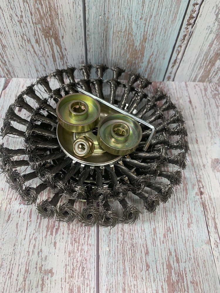 8 Inch Derusting Weeding Wheel Twisted Wire