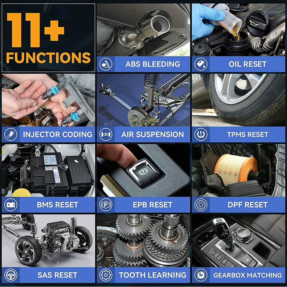 XTOOL A30D OBD2 Scanner All System Bidirectional Diagnostic Scan Tool 14+ Resets