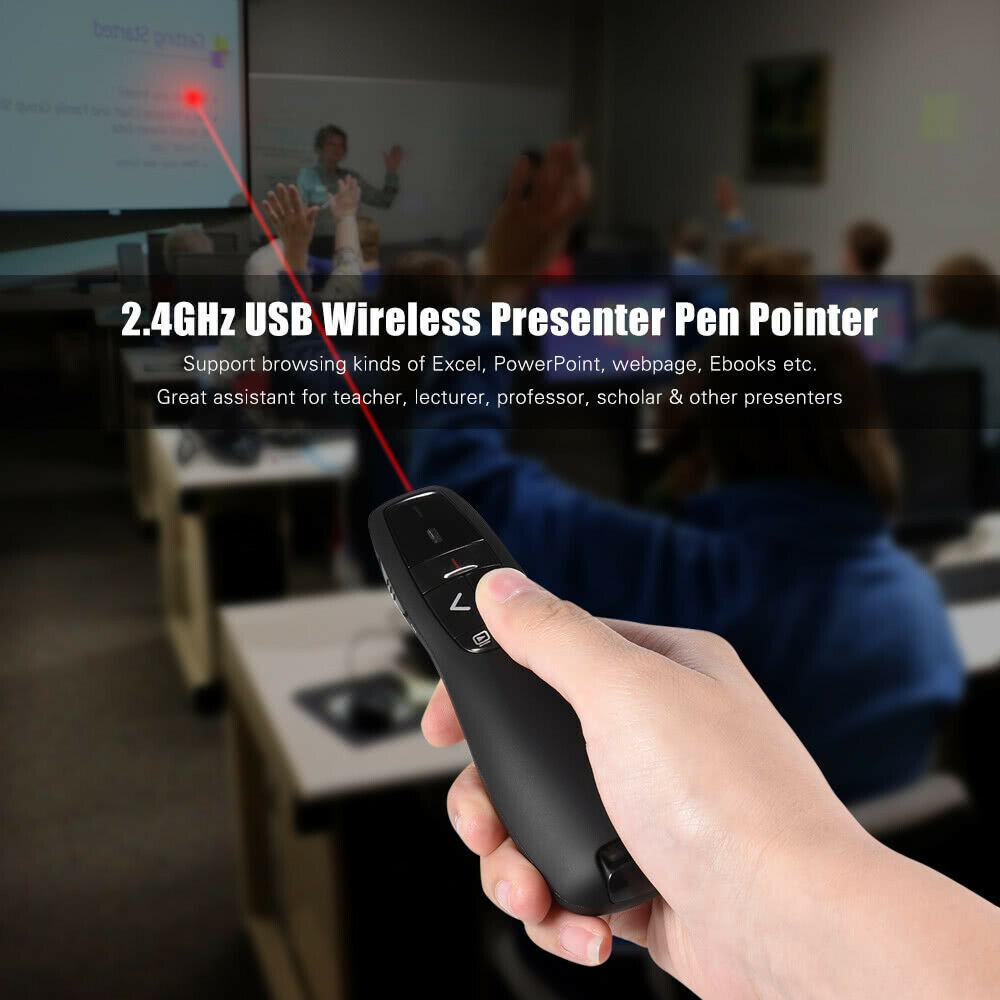 Wireless USB PPT Presenter Presentation Flip Laser Pointer Pen Remote Control