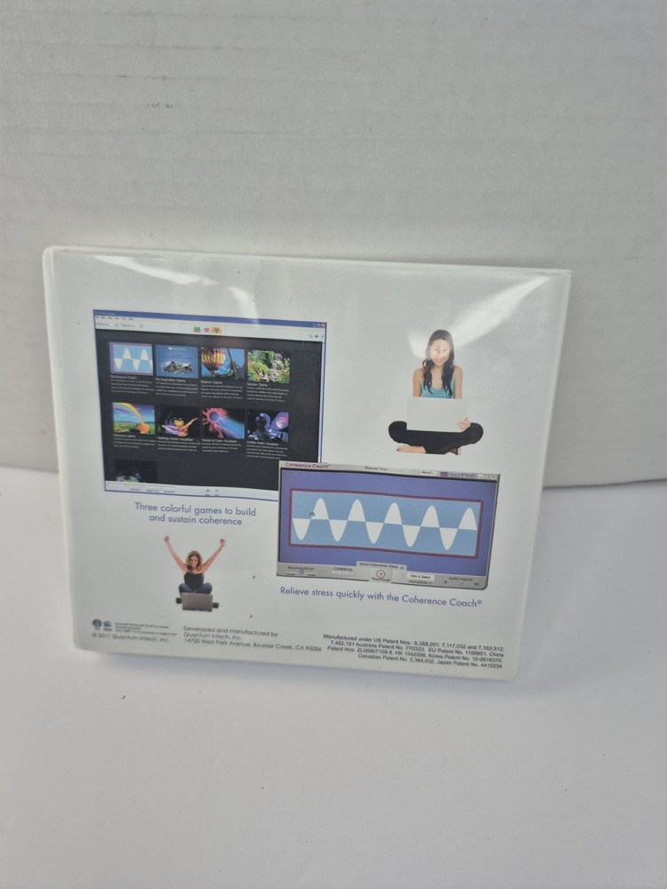 Heartmath EmWave Desktop (PC Or Mac) Software CD Pulse Sensor Disc Only